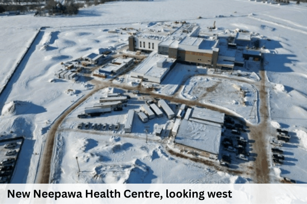 New Neepawa Health Centre, looking west