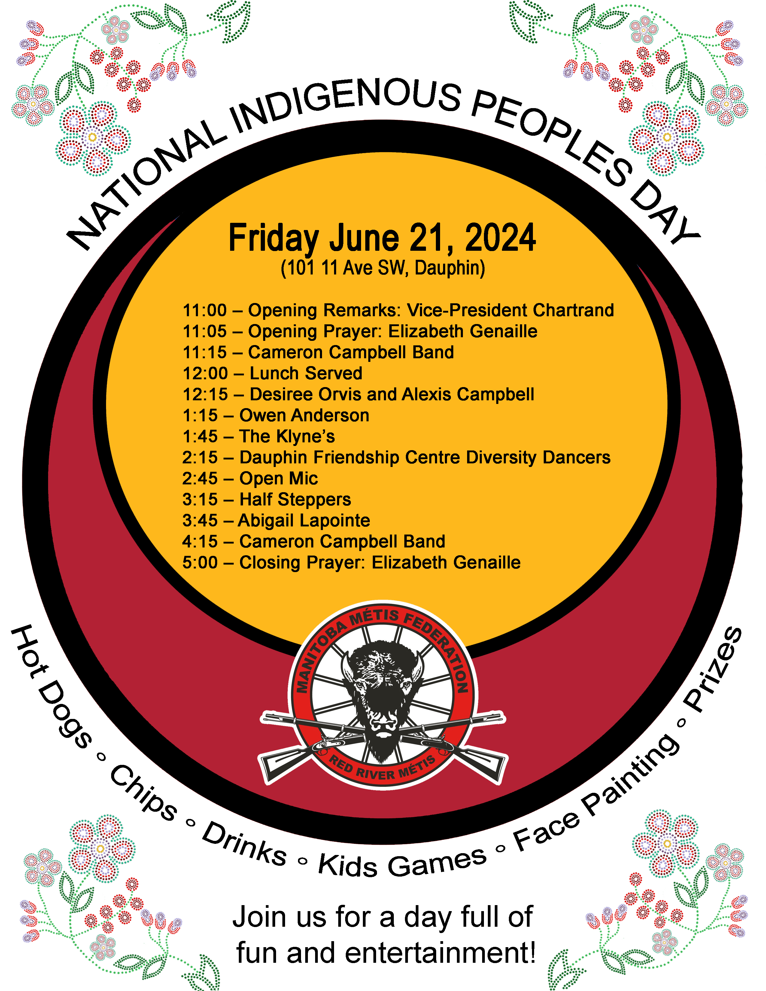 A list of NIPD activities taking place in Dauphin.
