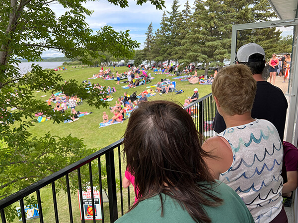 PMH Staff enjoying wellness day at Minnedosa Beach