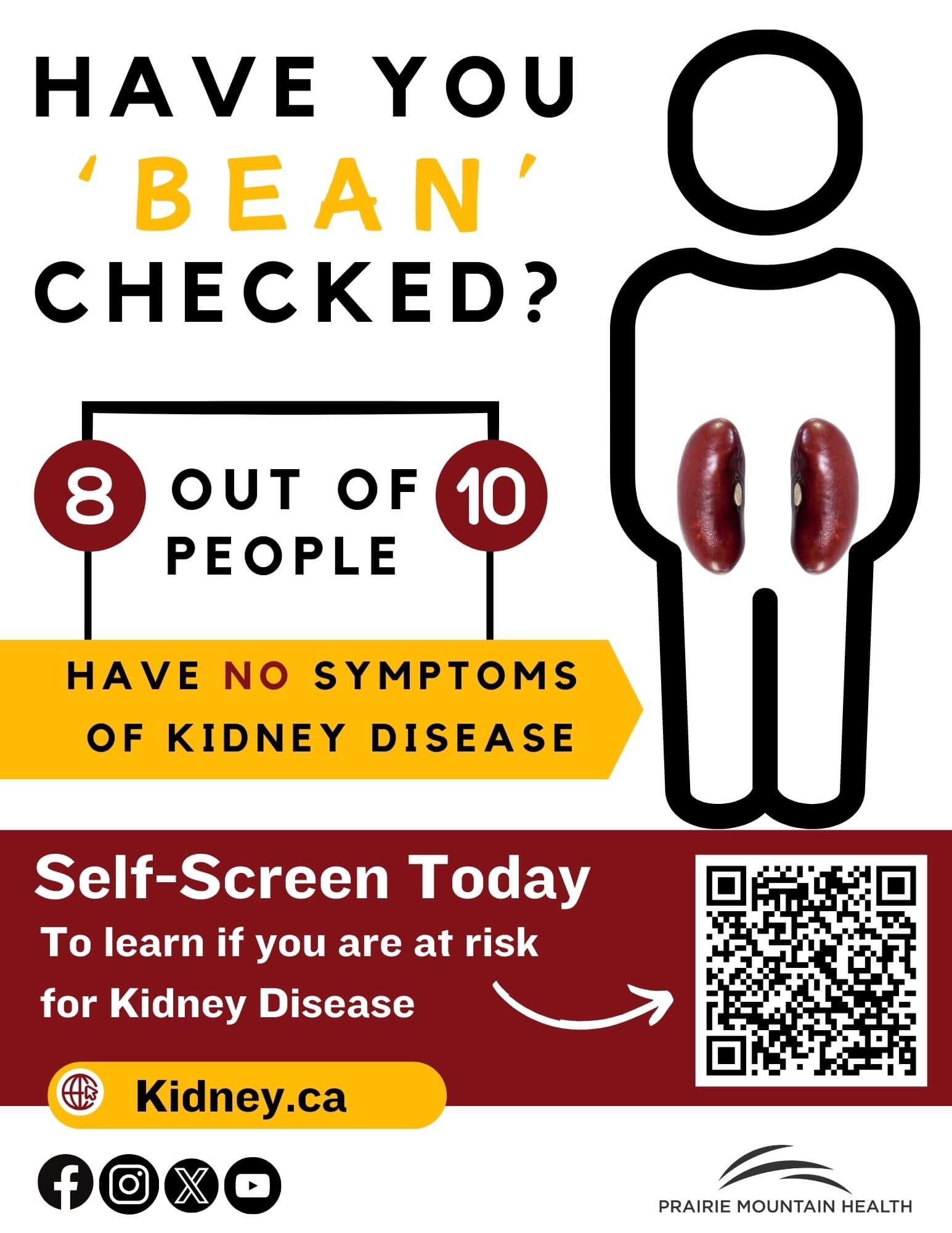 Have you 'Bean' checked? Advertisement to have your kidneys checked.