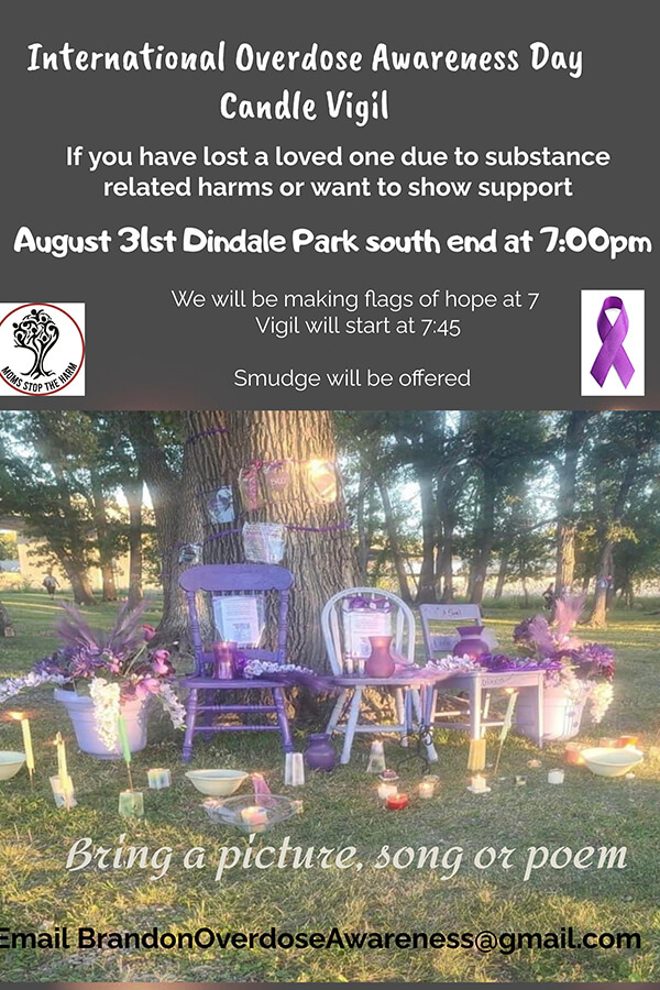 August 31 IOAD Candle Vigil