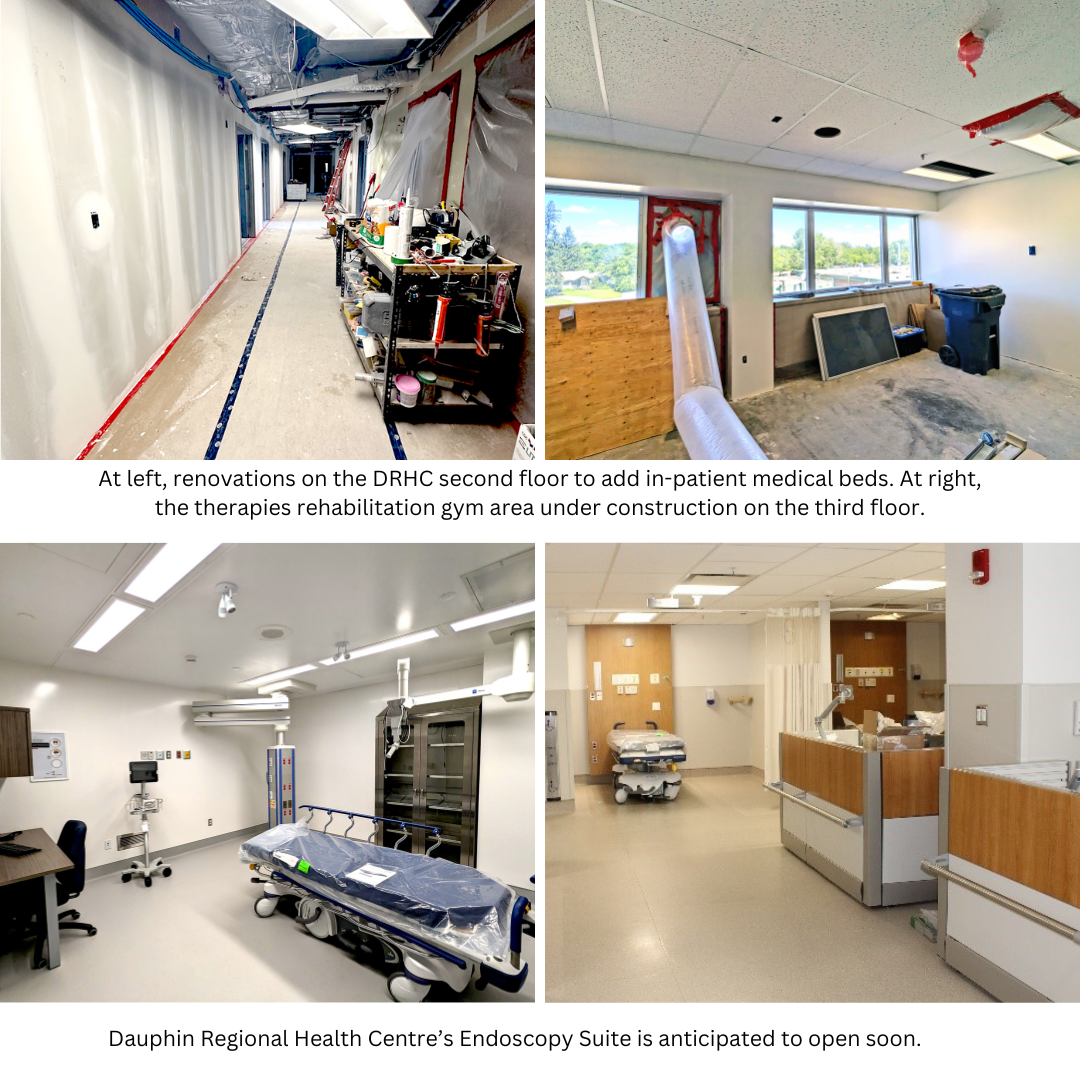 Construction at Dauphin Regional Health Centre