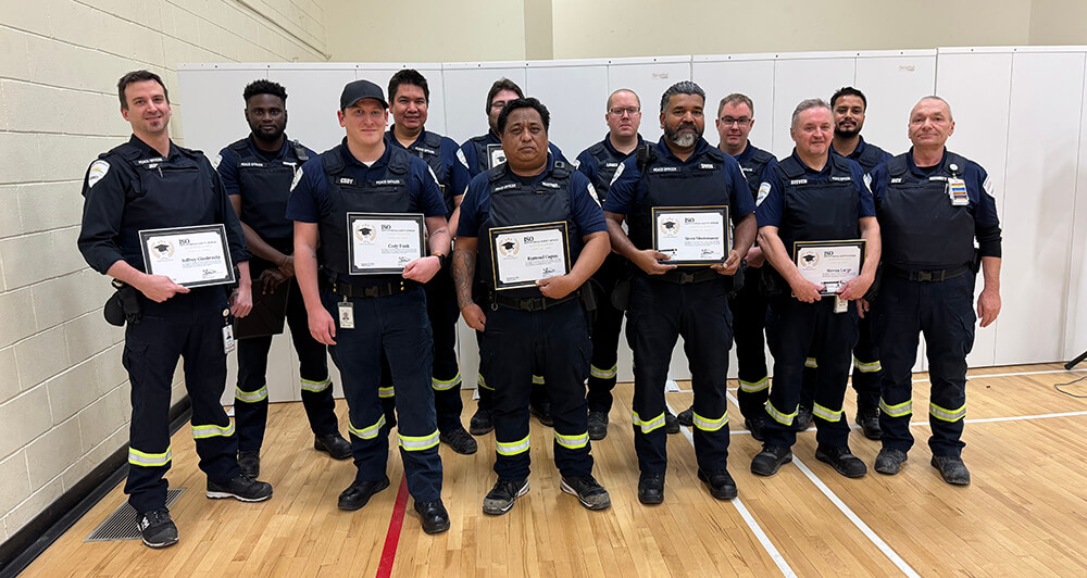 Institutional Safety Officers holding certificates