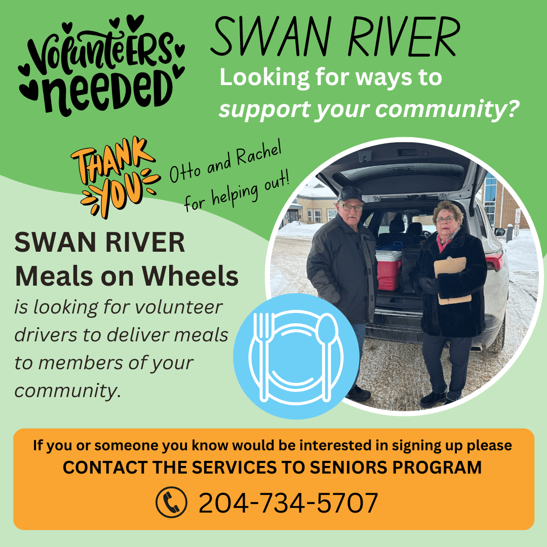 Volunteers delivering Meals on Wheels in Swan River