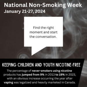 National Non Smoking Week 2024 Keeping Children And Youth Nicotine   Non Smoking Week 2024 300x300 