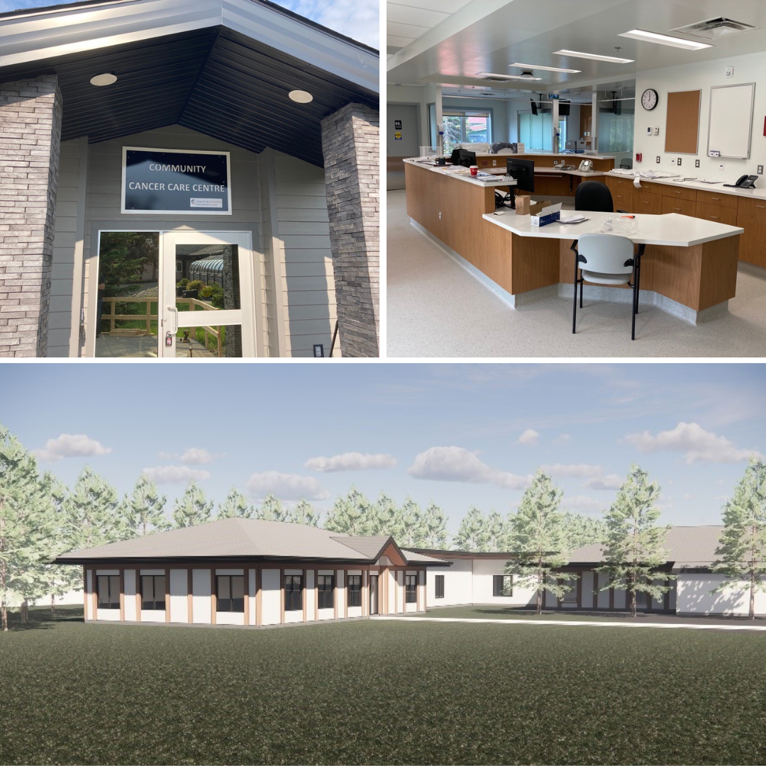 Russell Health Centre Cancer Care Unit Expansion. Exterior, Interior and Rendering