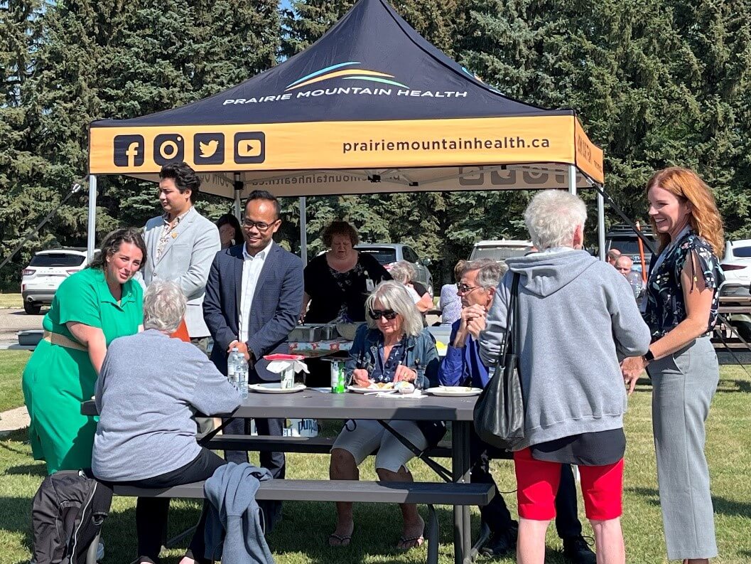 A celebration barbecue was held for staff and stakeholders following the grand opening event at Russell Health Centre.