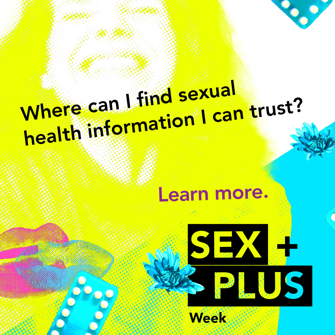 sexPlus week graphic with faces and birth control pills.