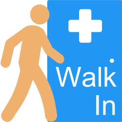 Icon indicating walk-in appointments available