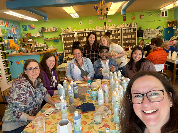 Group at Fun Time Pottery