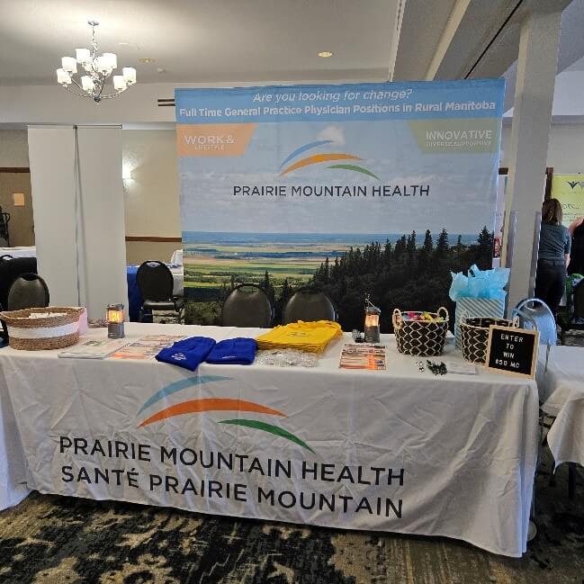 Prairie Mountain Health Table display