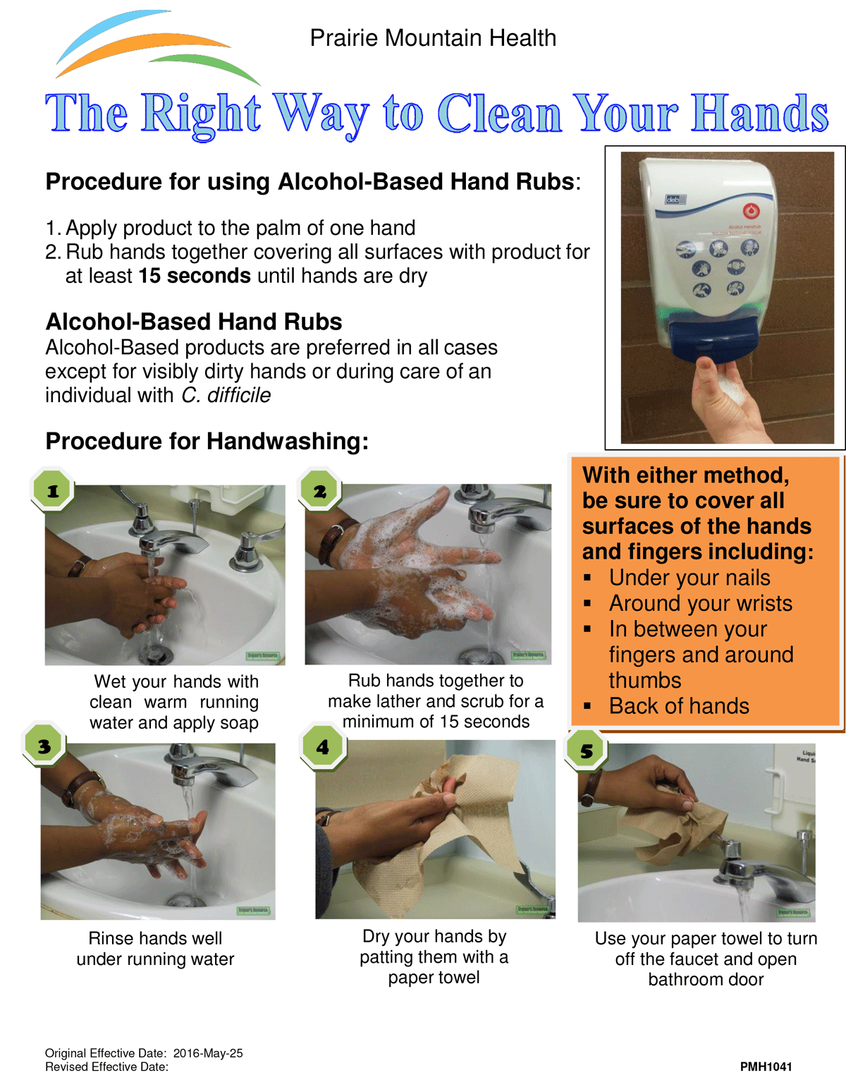 Hand Hygiene - Prairie Mountain Health